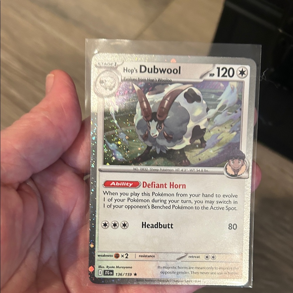 Pokemon Wooloo and Dubwool Promo‎ Cosmos Holo cards from Journey Together Set - Picture 3 of 3